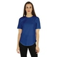 thumbnail image 1 of Inkmeso Coupe Régulière Col Rond Uni pour Femmes Manches Courtes Décontractées Tee-Shirt Doux, 1 of 7