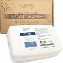 velona 2 LB - White Melt and Pour Soap Base SLS/SLES free | Natural Bars for The Best Result for Soap-Making