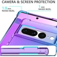 thumbnail image 3 of for Google Pixel 7 Pro Case with [Ring Kickstand Holder] Clear Gradient Soft TPU [Reinforced Corners] Shockproof Protective Phone Case Cover for Google Pixel 7 Pro-Purple Blue, 3 of 12