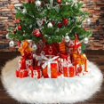 thumbnail image 2 of Falda de árbol de Navidad de 78-150cm, alfombra de felpa blanca pura, alfombra de piel sintética, decoración de árbol de Navidad, Noel, Año Nuevo, decoración del hogar, 2 of 4