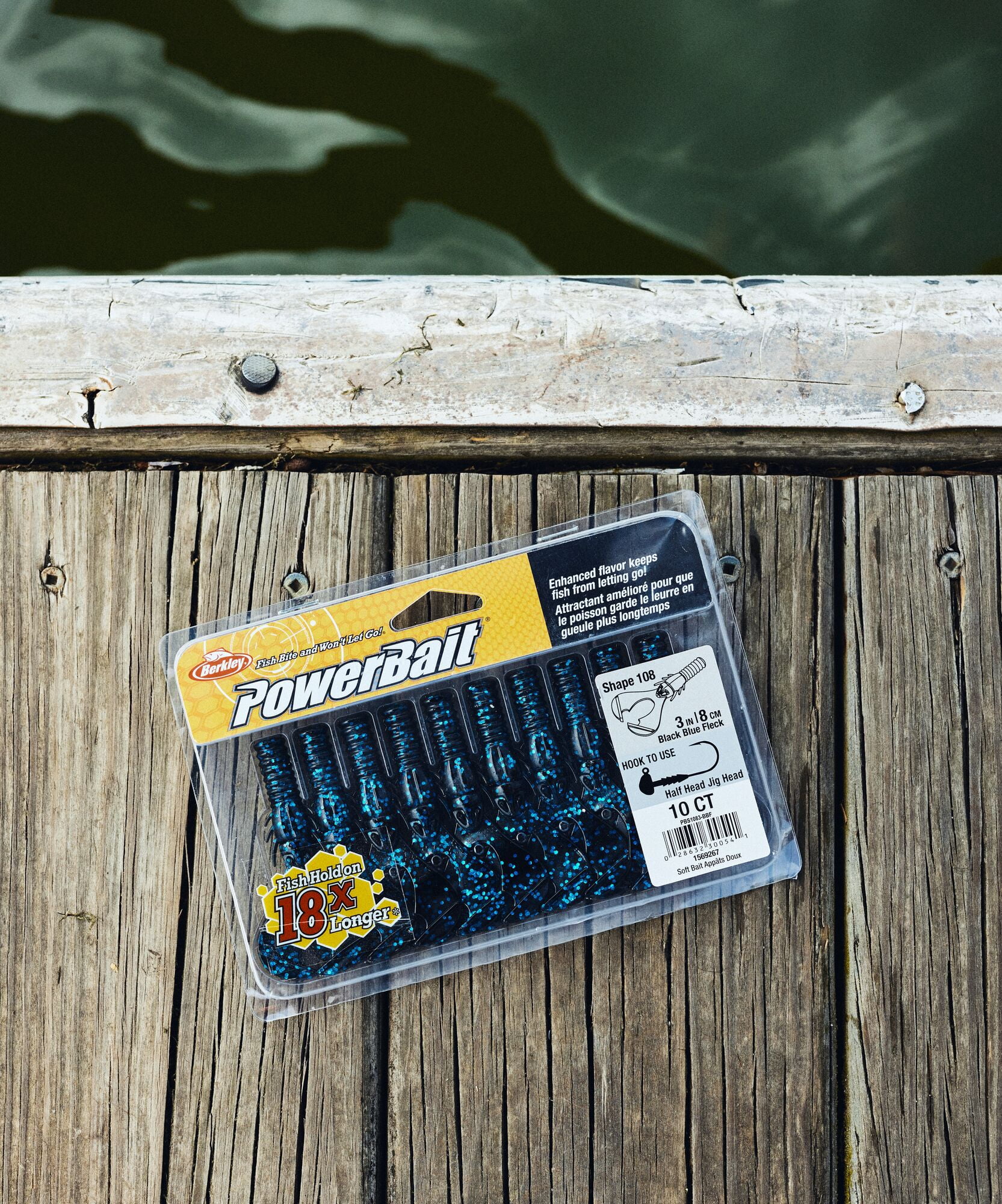 Berkley PowerBait® Shape 108, 4 in, Creatures, Bluegill Flash (6-count)