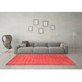 thumbnail image 3 of Ahgly Company Indoor Rectangle Abstract Red Contemporary Area Rugs, 2' x 5', 3 of 4