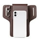 thumbnail image 4 of Riñonera para hombre Vintage PU Multi-Compartiment Pouch Wallet Phone Case (Marrón oscuro), 4 of 9