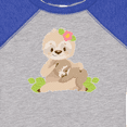 thumbnail image 4 of Inktastic Sloth Mom with Baby Sloth and Flowers Boys or Girls Baby Bodysuit, 4 of 5