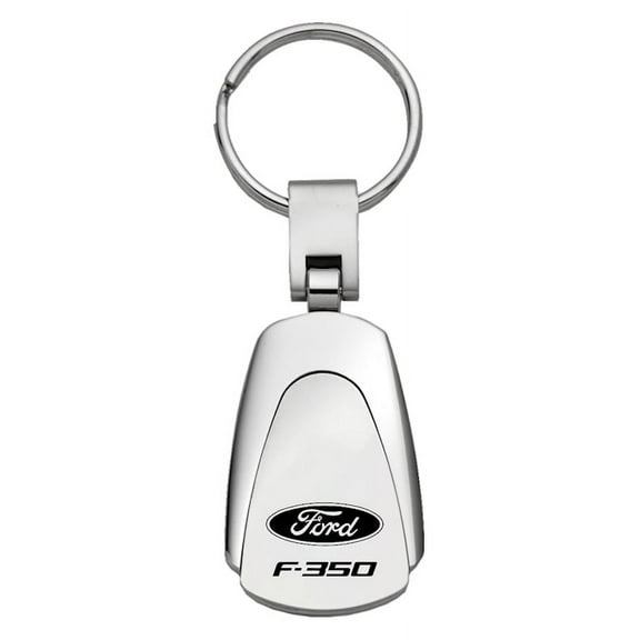 Ford F-350 Teardrop Key Chain (Silver)