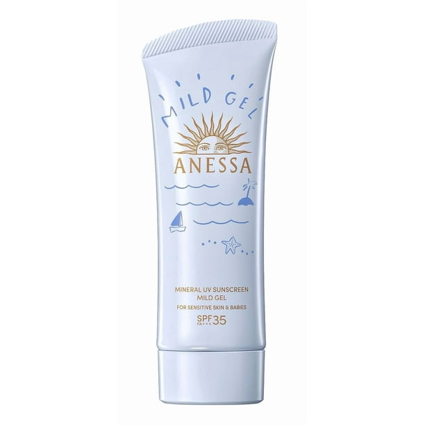 Protector solar Shiseido Anessa Mineral UV Gel SPF 35 PA+++ 90 g