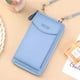 thumbnail image 4 of Cartera de cuero PU Minnieouse para mujer, cremallera, color sólido, tarjetero gran capacidad, compartimento efectivo, 4 of 6