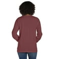 thumbnail image 3 of Hanes Pocket T-Shirt Long Sleeve Unisex Garment Dyed Tee Crewneck Cotton, 3 of 4