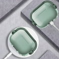 thumbnail image 2 of ELEHOLD for Airpods 2nd/1st Generation 2022 Case,Slim Fit Clear Transparent Kickstand Plastic Simple Shockproof Protective Case with Ring Keychain for Airpods 2nd/1st Generation 2022,Green, 2 of 7