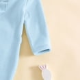 thumbnail image 5 of Avtoify Children's & Infant's Solid Color Long Sleeve Footed Romper Bodysuit Crawling for Newborns, 5 of 7