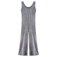 thumbnail image 6 of DPOIS Kids Girls Shiny Metallic Jumpsuit Performance Costume Black 5-6, 6 of 7