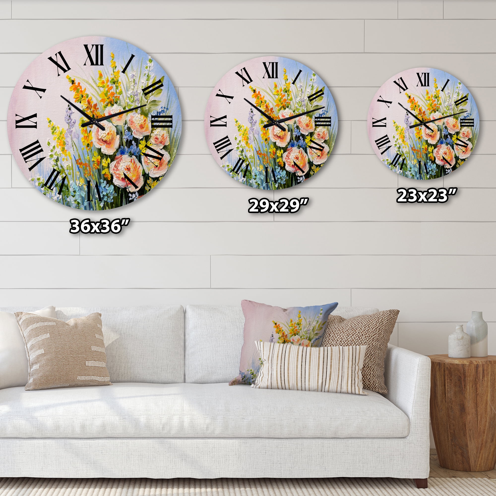 Designart 1 in Quartz Traditional Wall Clock