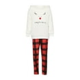 thumbnail image 1 of ITFABS Christmas Family Pajamas Set, Deer Embroidery Tops+Trousers/Romper, 1 of 9