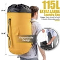thumbnail image 3 of Bolsa de lavandería Ãzhido extra grande de 115 L para lo esencial de un dormitorio universitario, 3 of 7