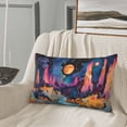 thumbnail image 5 of Honeii Fantasy Cosmic Landscape Pattern Decorative Throw Pillow Case - Elevate Your Couch, Sofa, or Bed with Stylish Home Decor-, 5 of 6