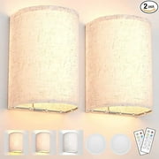 FBQNOX 2 Pack of Wall Lamps, Battery Wall Sconces Rechargeable Dimmable Wall Lights
