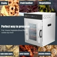 thumbnail image 5 of NutriChef Premium Food Dehydrator Machine - 1500 Watts 16 Shelf Stainless Steel Dehydrator with Digital Timer and Temperature Control, Touch-Control LED Display, Perfect Way to Preserve Foods and More, 5 of 9