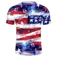 thumbnail image 4 of UVEASISHA Patriotic Shirts for Men,Mens USA Flag American 4th of July T Shirt Short Sleeve Independence Day Tshirts Street Soldier Muscle Tops Tee Shirt Graphic Tees 2025, 4 of 5