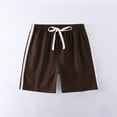 thumbnail image 4 of MKOSPLRT Linen Shorts for Little Girl 2-7 Years High Waist Lounge Shorts Color Block Baggy Track Shorts Kids Summer Shorts, 4 of 7