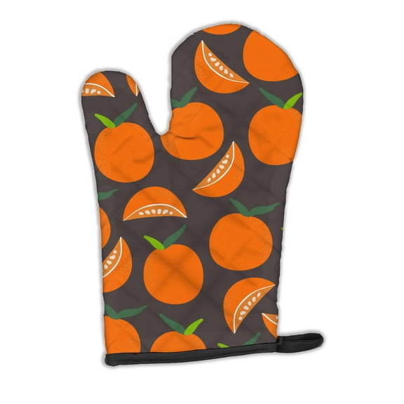 Carolines Treasures BB5142OVMT Oranges on Gray Oven Mitt Large multicolor
