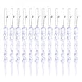 thumbnail image 1 of Liquidación de Black Friday! Sonbest - Adornos de carámbanos para colgar transparentes para árbol navideño o decoración de bodas de 6/8 pulgadas, decoración de fiesta de invierno DIY transparente Speravity SH1104-175, 1 of 7