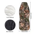 thumbnail image 6 of Binienty Brown Hunting Camo Front Car Seat Covers Stretchable Polyester Washable Automotive Seat Cover Set of 2 Anti-Scratch Breathable Vehicle Bucket Cushions Easy Install Fit for Cars SUV Truck, 6 of 8