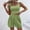 01 Green, variant on Weiqiqre 2 Piece Sets for Women Two Piece Summer Outfits 2 Piece Sets Sleeveless Matching Lounge Crop Top High Waisted Short