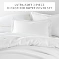 thumbnail image 4 of Ultra Soft & Breathable - Duvet Cover Set - King/Cal-King White Bedding by Comfort Canopy, 4 of 23