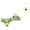 Green, variant on Pet Life Kitty-Tease Interactive Puzzle Cat Toy with Feather Teaser, Blue
