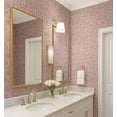 thumbnail image 2 of S4Sassy Self Adhesive Wallpaper, Floral Wallpaper, Peach Removable Diy Vinyl Wall Covering, Plain Peel And Stick Contact Paper For Entryway Accent Wall, Easy Home Decor Solution (25"X120"), 2 of 7