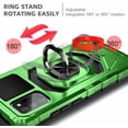 thumbnail image 6 of Nagebee Phone Case for Samsung Galaxy A02S with Tempered Glass Screen Protector (Full Coverage), Full-Body Protective Armor [Military-Grade], Magnetic Car Mount Ring Holder Heavy-Duty Case (Green), 6 of 6