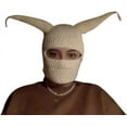 thumbnail image 3 of LANFENG Funny Horns Creative Knitted Hat Beanies Warm Full Face Cover Ski Mask Hat Windproof Balaclava Hat for Men Women, 3 of 10