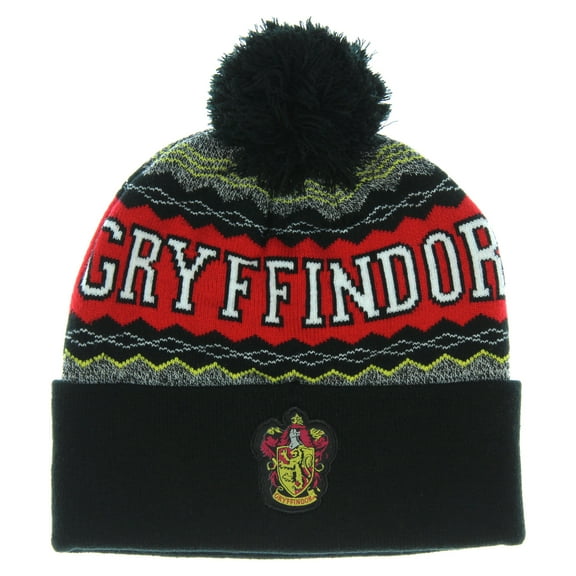 Harry Potter Gryffindor Knit Cuff Pom Beanie