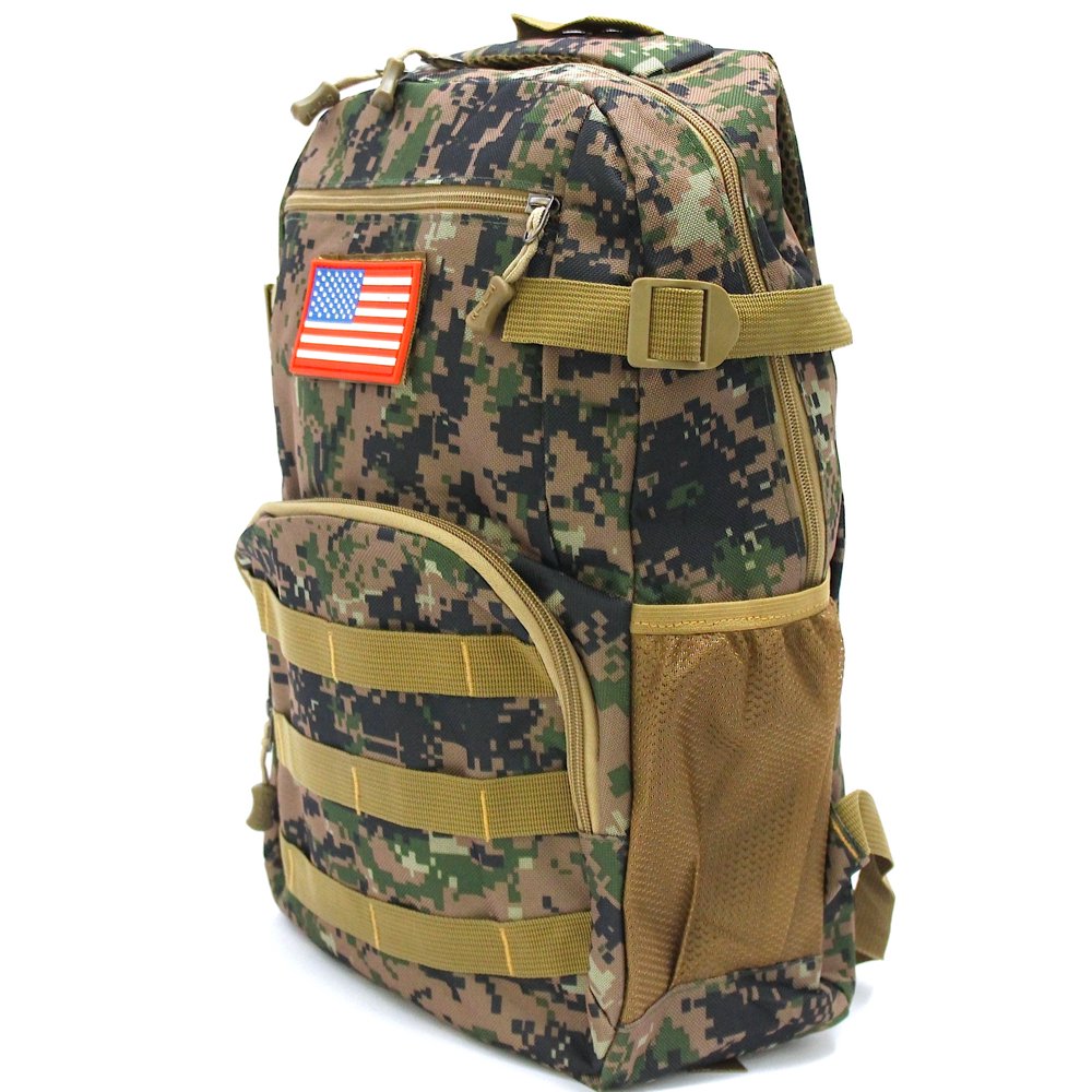 L&HS Kids Military Forest Digital Camouflage backpack