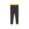 thumbnail image 3 of Sleep On It Boys 2-Piece Super Soft Jersey Snug Fit Pajama Set for Toddlers - Planets - Black & Yellow, 3T, 3 of 3