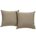 thumbnail image 1 of Modway Convene Outdoor Patio All-Weather Pillow in Mocha - Set of 2, 1 of 2
