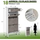 thumbnail image 2 of |3343|space-saving shoe almacenamiento gabinete: three flip-top cajones, adjustable estantes para 18-24 pairs - narrow design para entrada, hallway, front door organization|, 2 of 7