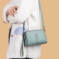 thumbnail image 3 of KAWELL Crossbody Bags for Women Genuine Leather Shoulder Purse Cross Body Bag with Wristlet Top Zipper, 3 of 5
