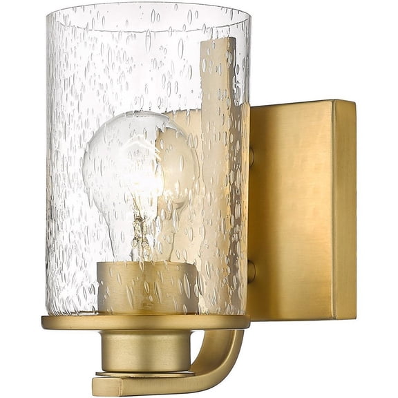492-1S-OBR-Z-Lite-Beckett - 1 Light Wall Sconce In Transitional Style-7.25 Inches Tall and 4.5 Inches Wide-Olde Brass Finish