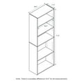 thumbnail image 3 of Furinno Wright 5-Shelf Bookcase, Soft White, 17061WH, 3 of 3