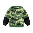 thumbnail image 5 of URMAGIC Boy Dinosaur Sweatshirts Toddler Long Sleeve Cotton Camouflage Pullover Cartoon T-Shirts Sport Top Tee for Kids 1-7 Years, 5 of 7