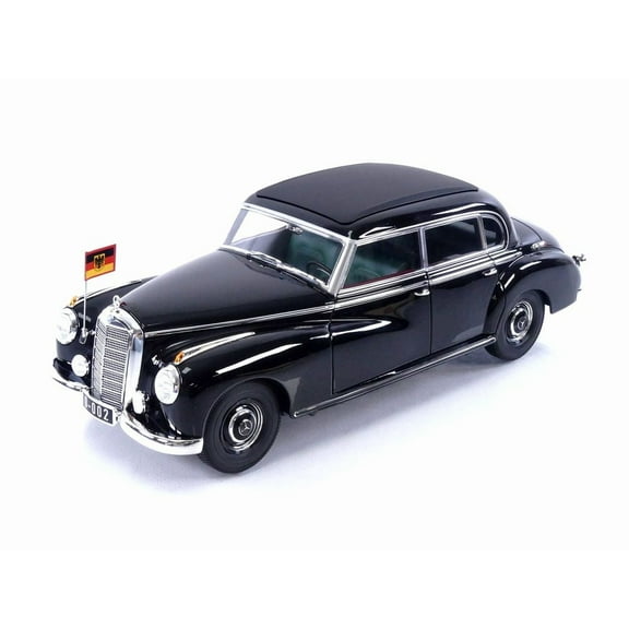 1955 Mercedes-Benz 300 Black "German Chancellor Konrad Adenauer" 1/18 Diecast Model Car by Norev