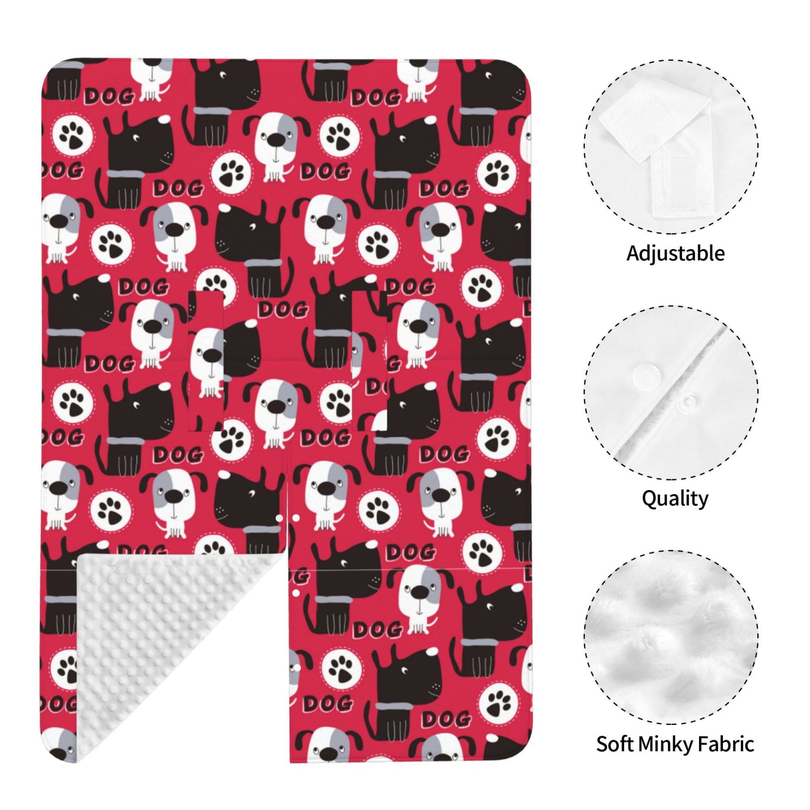 Naloa Cute Dog Baby Car Seat Cover, Breathable Baby Carrier Cover, Multiuse Baby Carrier Cover & Nursing Breastfeeding Cover