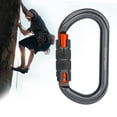 thumbnail image 3 of Mosquetón de bloqueo perfecl Aleación de aluminio 25kN Mosquetones de escalada en roca, 3 of 8
