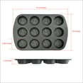 thumbnail image 5 of Taste of Home Set of 2 - Non-Stick Metal Muffin Pans, 12 Cups each, Each Cup Diameter is 2.625 Inches, 5 of 9
