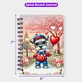 thumbnail image 5 of Happy Valentine’s Day Adorable Schnauzer Puppy Holding Heart Balloon Spiral Bound Journal Miniature Schnauzer Dog Lover 5x7in Spiral Notebook - 00030, 5 of 5