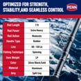 thumbnail image 4 of Penn Carnage III Boat Conventional WC Spinning Fishing Rod, 7’, Loads 80 – 130 Lbs, Black, 4 of 12