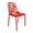 Red, variant on Modern Devon Aluminum Chair - Brown