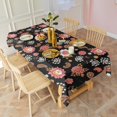 thumbnail image 3 of Pioneer Flower Floral Print Pattern Rectangle Tablecloth 60"x102", Waterproof Polyester Table Cloth, Wipeable Spillproof for Dining Camping Indoor Outdoor, 3 of 6