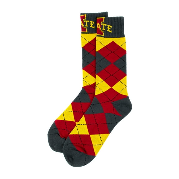 Iowa State Cyclones Argyle Sock - Donegal Bay - Unisex - One Size - Knee-High